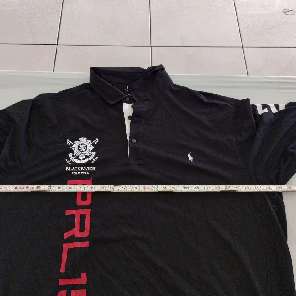 Polo Ralph Lauren Mens Blackwatch Polo Team Long Sleeve Shirt T-Shirt 3XL PRL 15 - Picture 8 of 9